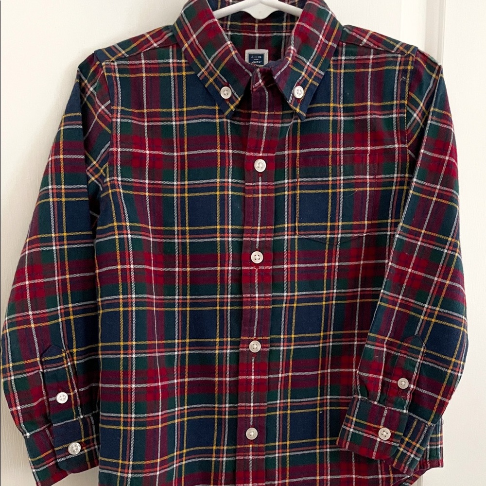 Janie and Jack 3T Plaid Button Down Shirt